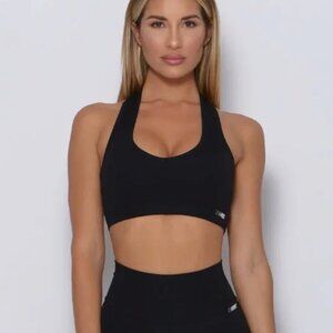 Bombshell Sportswear | Power Rib Sports Bra | Black | Medium